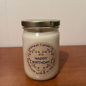 Lorenzen Candle Co. Happy Birthday Candle 12oz Vanilla Cake Scented